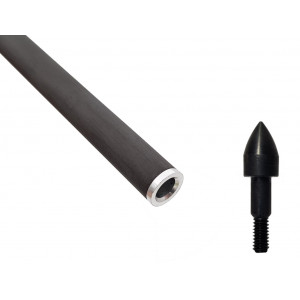 Стрела арбалетная карбоновая Centershot Toxic Carbon 20" Half Moon Nock